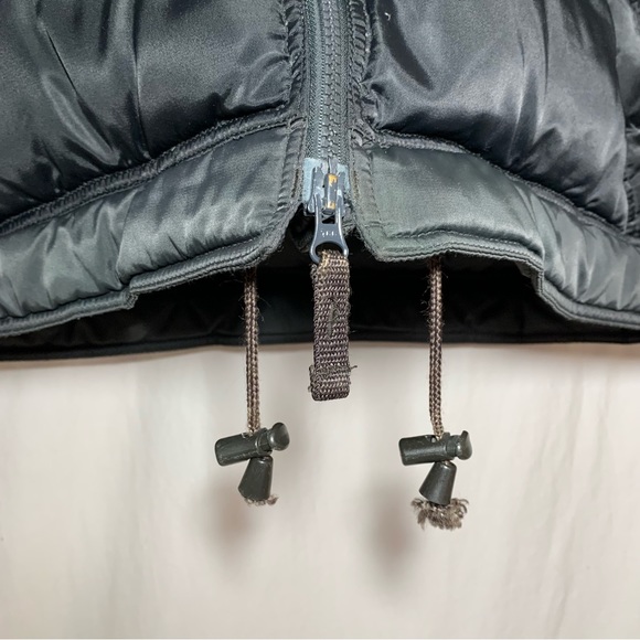 Gap Down Filled Puffer Coat Jacket Parka black  Hooded size Small Winter Nylon - Picture 10 of 12